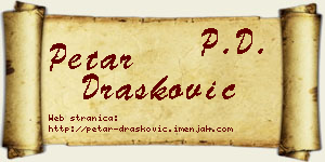 Petar Drašković vizit kartica
